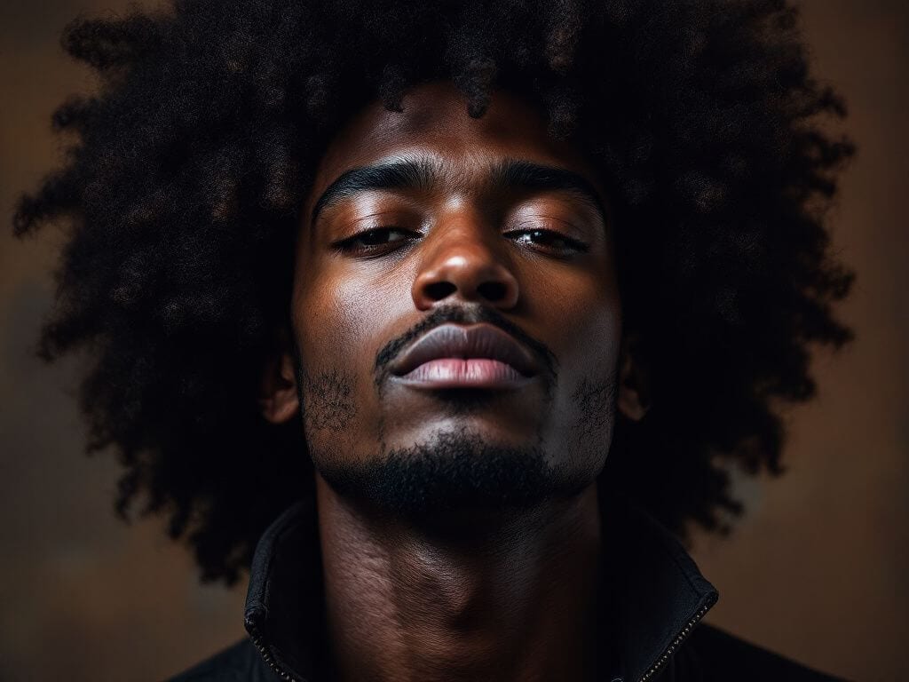 curly afro hairstyles for men