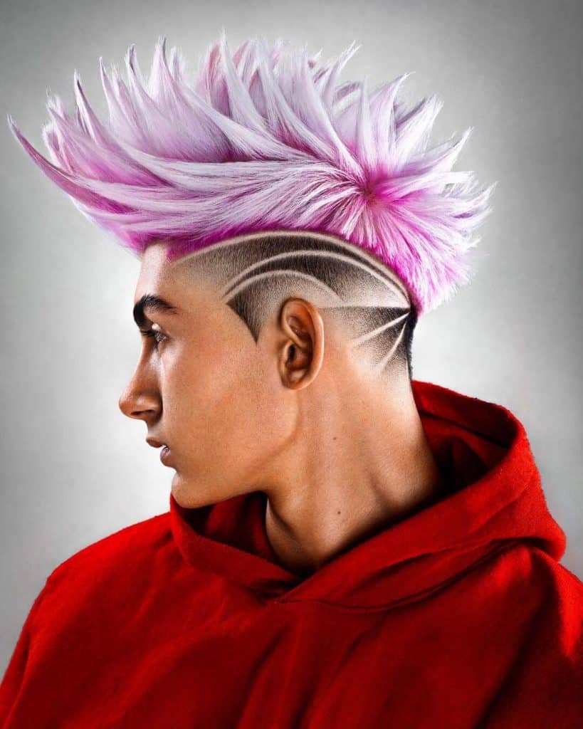 dyed mohawk for men