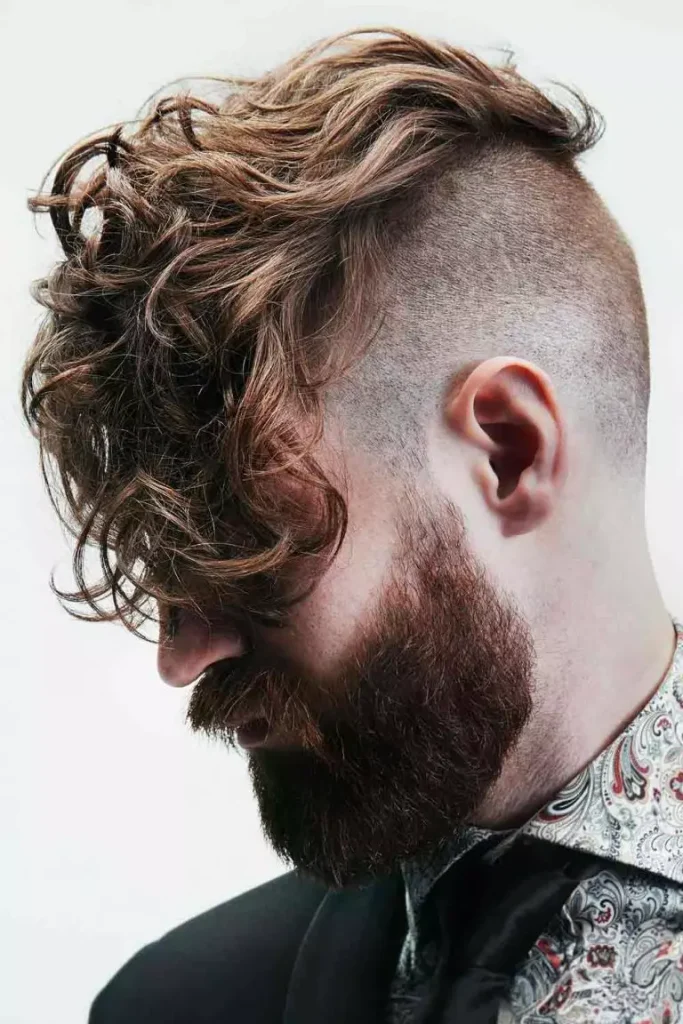 Curly undercut