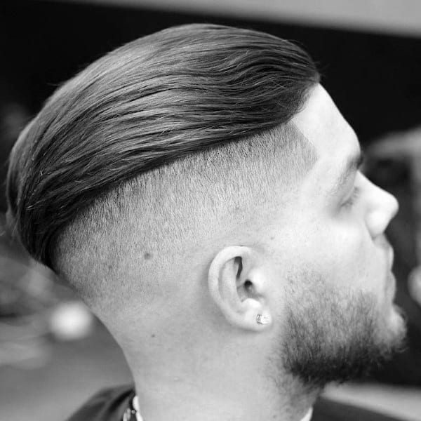 slicked back undercut