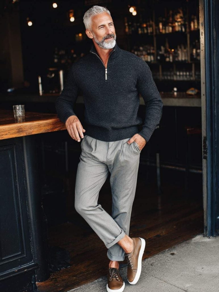 handsome_man_over_50 travel outfit