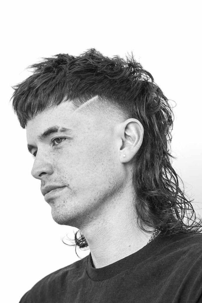 mullet with design