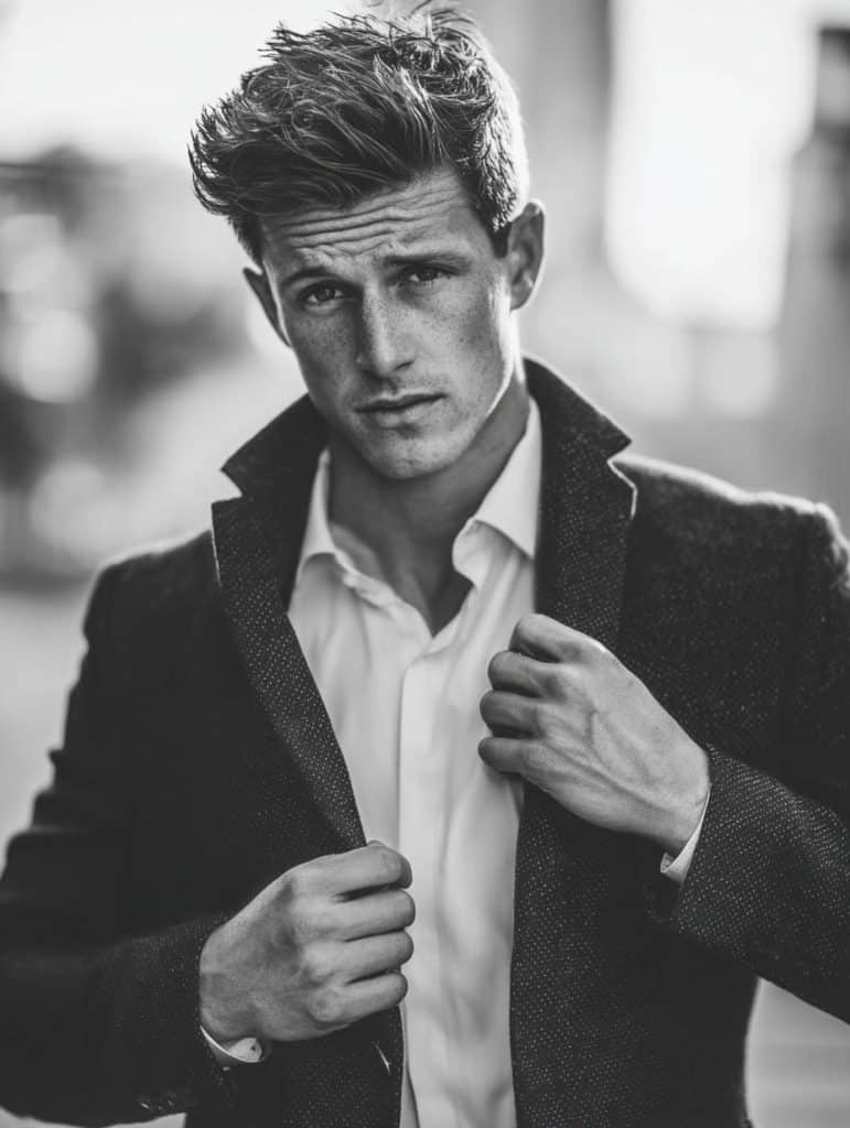 men's photography pose natural