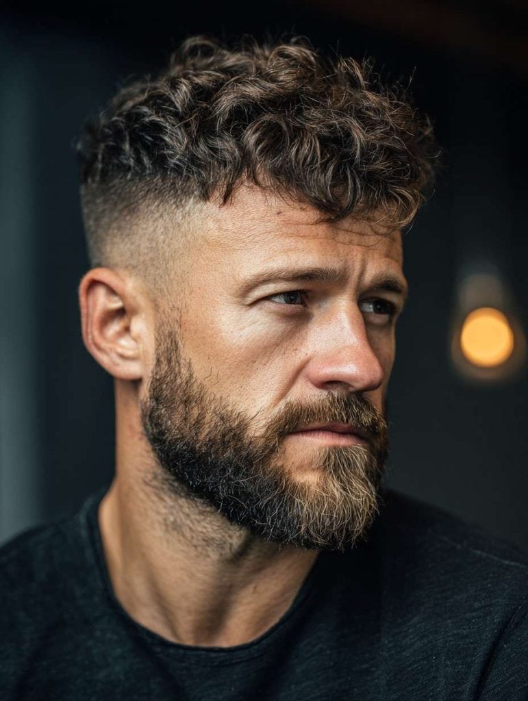 Curly Caesar Cut